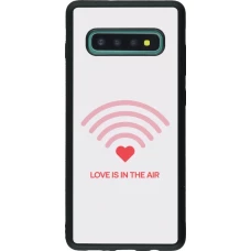 Samsung Galaxy S10+ Case Hülle - Silikon schwarz Saint Valentines Day 26 Love is in the air
