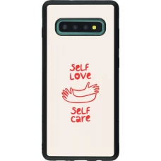 Samsung Galaxy S10+ Case Hülle - Silikon schwarz Saint Valentines Day 26 Self love self care