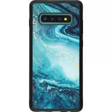 Hülle Samsung Galaxy S10+ - Silikon schwarz Sea Foam Blue