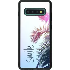 Coque Samsung Galaxy S10+ - Silicone rigide noir Smile 05