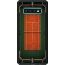 Coque Samsung Galaxy S10+ - Silicone rigide noir Sports 2026 Tennis