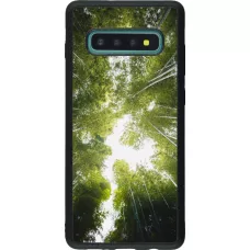 Samsung Galaxy S10+ Case Hülle - Silikon schwarz Spring 23 forest blue sky