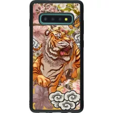 Samsung Galaxy S10+ Case Hülle - Silikon schwarz Spring 23 japanese tiger