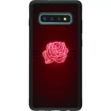 Samsung Galaxy S10+ Case Hülle - Silikon schwarz Spring 23 neon rose