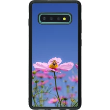 Coque Samsung Galaxy S10+ - Silicone rigide noir Bee on a flower Spring 2026
