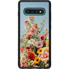 Coque Samsung Galaxy S10+ - Silicone rigide noir Spring flowers Spring 2026