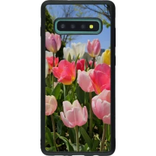 Samsung Galaxy S10+ Case Hülle - Silikon schwarz Tulips Spring 2026