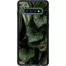 Samsung Galaxy S10+ Case Hülle - Silikon schwarz Spring 23 fresh plants