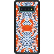 Samsung Galaxy S10+ Case Hülle - Silikon schwarz Crabs and pearls Summer 2026