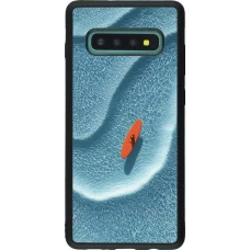 Samsung Galaxy S10+ Case Hülle - Silikon schwarz Orange surf Summer 2026
