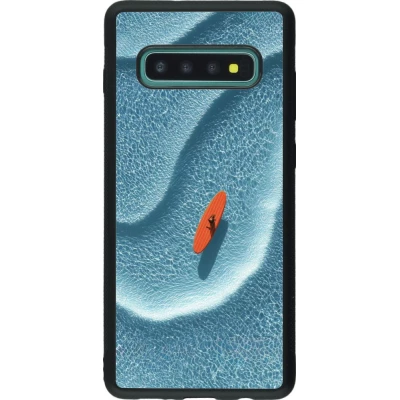 Samsung Galaxy S10+ Case Hülle - Silikon schwarz Orange surf Summer 2026