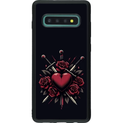 Samsung Galaxy S10+ Case Hülle - Silikon schwarz Valentine 2024 gothic love