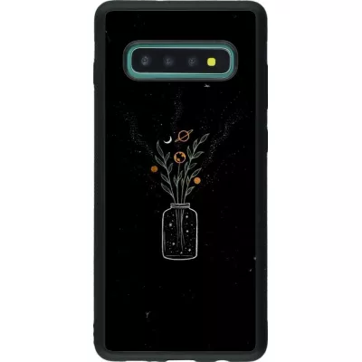 Coque Samsung Galaxy S10+ - Silicone rigide noir Vase black