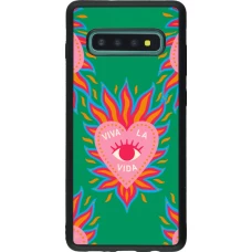 Coque Samsung Galaxy S10+ - Silicone rigide noir Viva la vida 2026