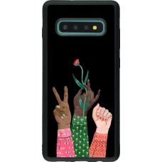 Coque Samsung Galaxy S10+ - Silicone rigide noir Womens day 2026 2