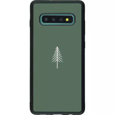 Coque Samsung Galaxy S10+ - Silicone rigide noir Christmas 22 minimalist tree