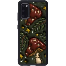 Coque Samsung Galaxy S20 - Silicone rigide noir Autumn 26 3D mushrooms