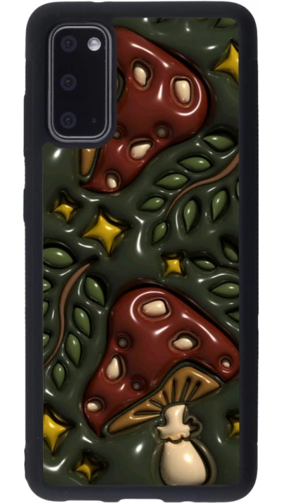 Coque Samsung Galaxy S20 - Silicone rigide noir Autumn 26 3D mushrooms