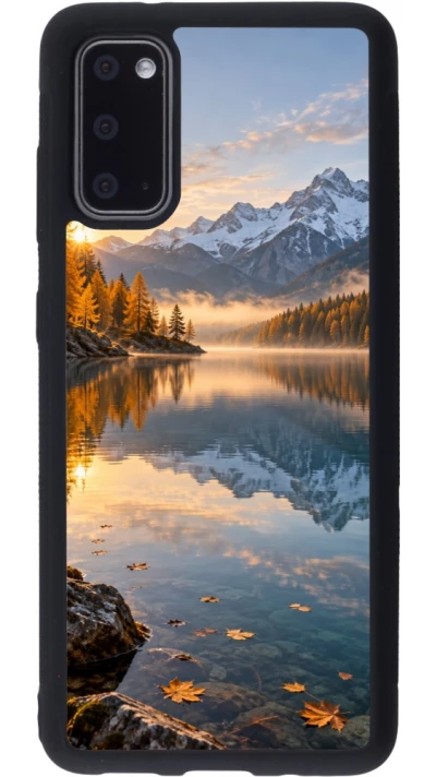 Coque Samsung Galaxy S20 - Silicone rigide noir Autumn 26 Autumn lake