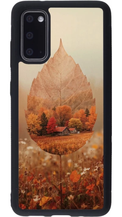 Coque Samsung Galaxy S20 - Silicone rigide noir Autumn 26 Autumn leaf