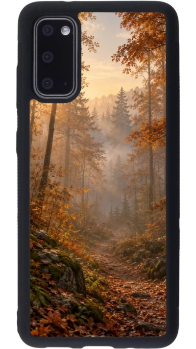 Coque Samsung Galaxy S20 - Silicone rigide noir Autumn 26 Autumn walk