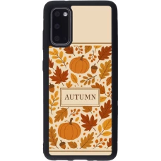 Coque Samsung Galaxy S20 - Silicone rigide noir Autumn 26 Hello autumn