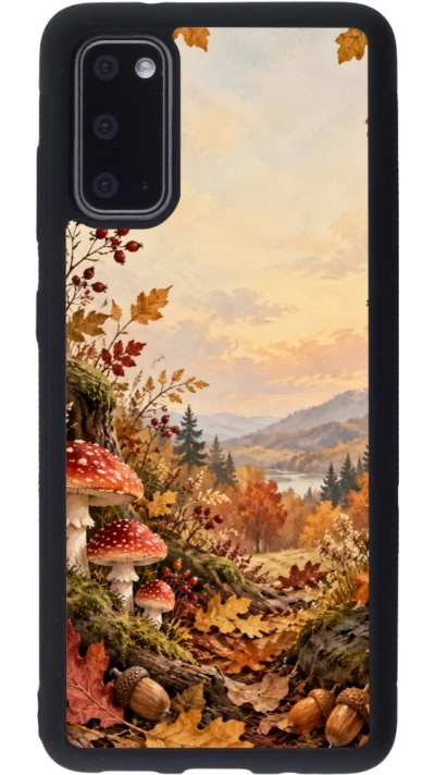 Coque Samsung Galaxy S20 - Silicone rigide noir Autumn 26 Illustrated Autumn