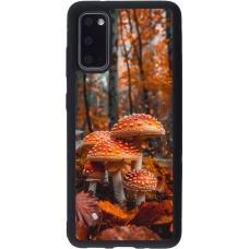 Coque Samsung Galaxy S20 - Silicone rigide noir Autumn 26 Mushrooms in the woods