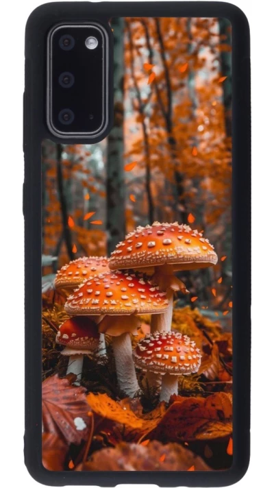Coque Samsung Galaxy S20 - Silicone rigide noir Autumn 26 Mushrooms in the woods