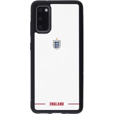 Coque Samsung Galaxy S20 - Silicone rigide noir Maillot de football Angleterre 2026 personnalisable