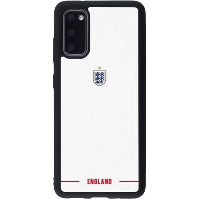 Coque Samsung Galaxy S20 - Silicone rigide noir Maillot de football Angleterre 2026 personnalisable