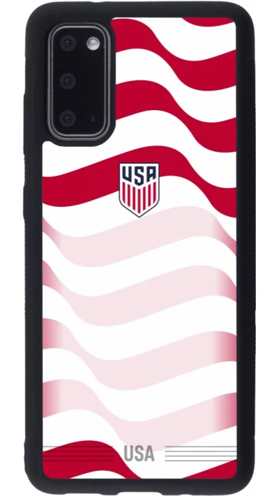 Samsung Galaxy S20 Case Hülle - Silikon schwarz Vereinigten Staaten 2026 personalisierbares Fussballtrikot