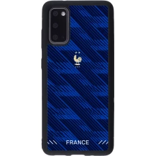 Coque Samsung Galaxy S20 - Silicone rigide noir Maillot de football France 2026 personnalisable