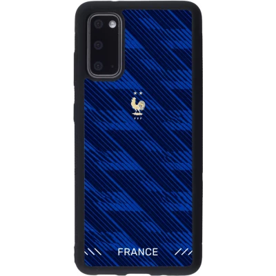 Coque Samsung Galaxy S20 - Silicone rigide noir Maillot de football France 2026 personnalisable