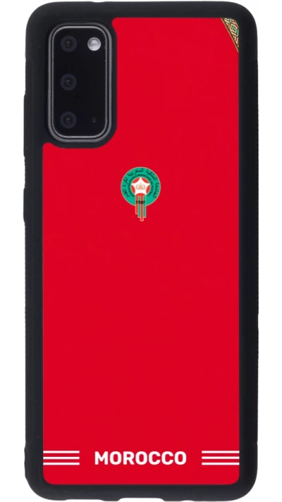 Samsung Galaxy S20 Case Hülle - Silikon schwarz Marokko 2026 personalisierbares Fussballtrikot