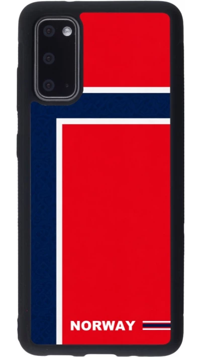 Samsung Galaxy S20 Case Hülle - Silikon schwarz Norwegen 2026 personalisierbares Fussballtrikot
