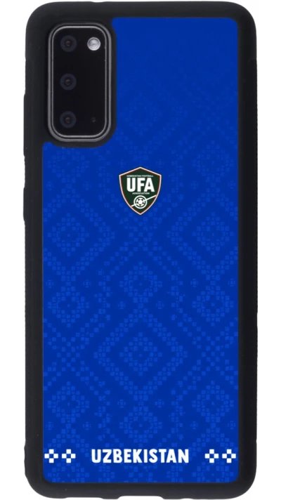 Samsung Galaxy S20 Case Hülle - Silikon schwarz Usbekistan 2026 personalisierbares Fussballtrikot