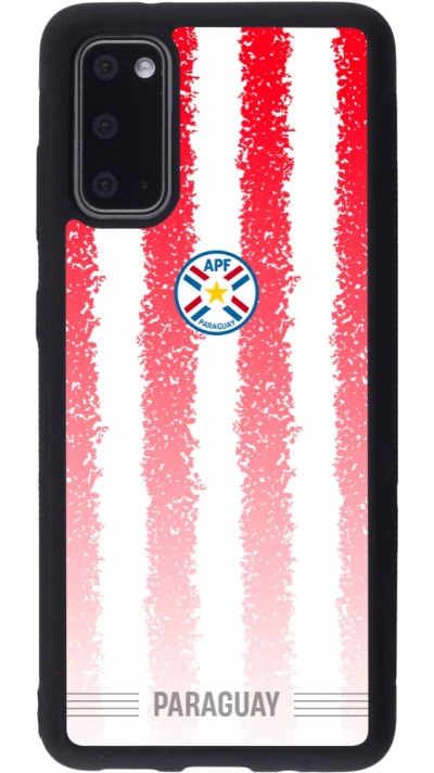 Samsung Galaxy S20 Case Hülle - Silikon schwarz Paraguay 2026 personalisierbares Fussballtrikot
