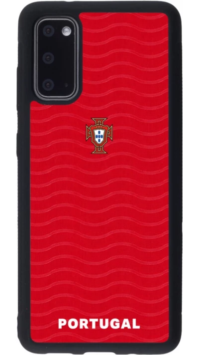 Samsung Galaxy S20 Case Hülle - Silikon schwarz Portugal 2026 personalisierbares Fussballtrikot