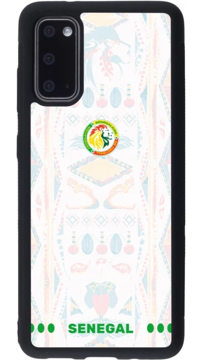 Samsung Galaxy S20 Case Hülle - Silikon schwarz Senegal 2026 personalisierbares Fussballtrikot