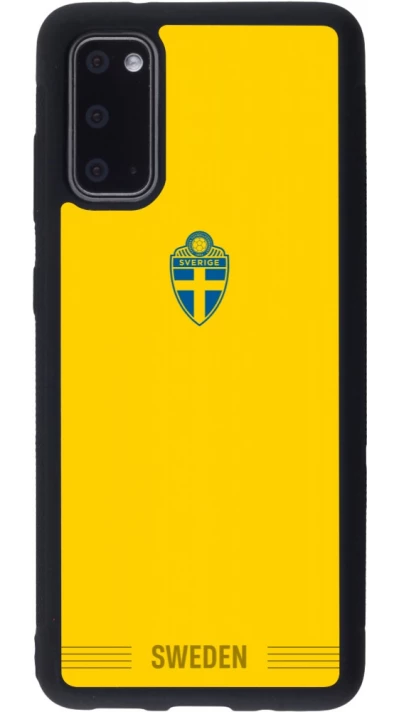 Samsung Galaxy S20 Case Hülle - Silikon schwarz Schweden 2026 personalisierbares Fussballtrikot