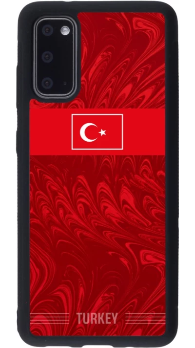 Samsung Galaxy S20 Case Hülle - Silikon schwarz Türkei 2026 personalisierbares Fussballtrikot