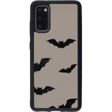 Coque Samsung Galaxy S20 - Silicone rigide noir Halloween 2026 Bats