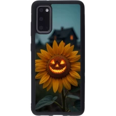 Coque Samsung Galaxy S20 - Silicone rigide noir Halloween 2026 Evil Sunflower