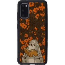 Coque Samsung Galaxy S20 - Silicone rigide noir Halloween 2026 Ghost reading
