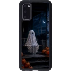 Coque Samsung Galaxy S20 - Silicone rigide noir Halloween 2026 Ghost on a swing