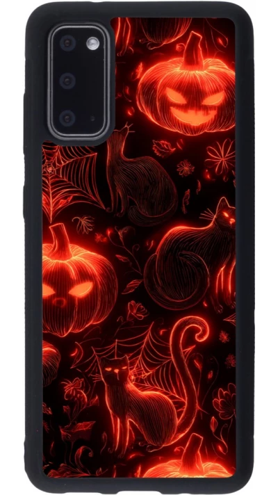 Coque Samsung Galaxy S20 - Silicone rigide noir Halloween 2026 Pattern Halloween
