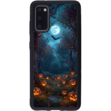 Coque Samsung Galaxy S20 - Silicone rigide noir Halloween 2026 Road of Pumpkins