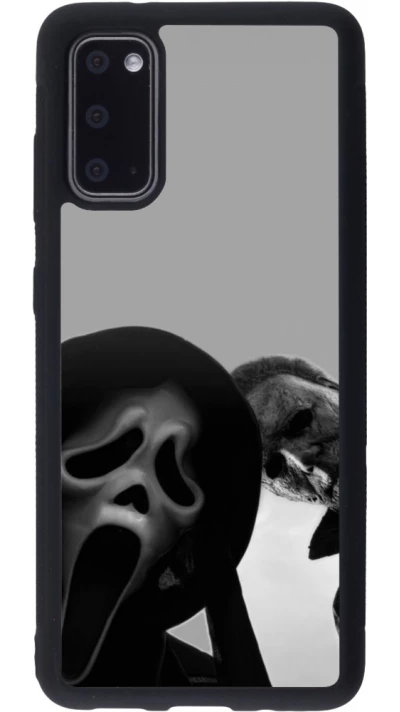 Coque Samsung Galaxy S20 - Silicone rigide noir Halloween 2026 Scream and Michael Myers