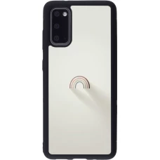 Samsung Galaxy S20 Case Hülle - Silikon schwarz Mini Regenbogen Minimal